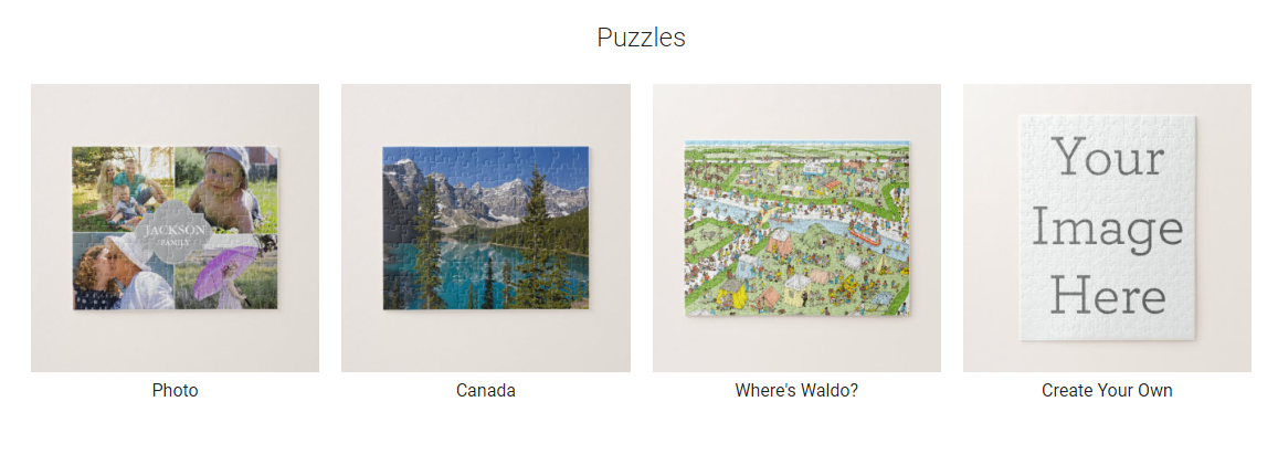 Selling puzzles on Zazzle