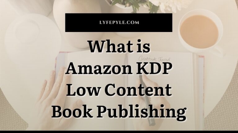 What is Amazon KDP Low Content Book Publishing