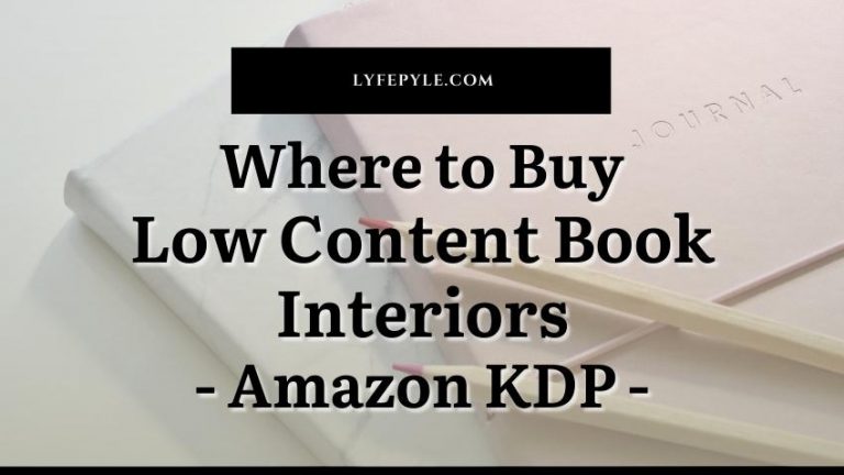 6 Sites to Buy Low Content Book Interiors for Amazon KDP