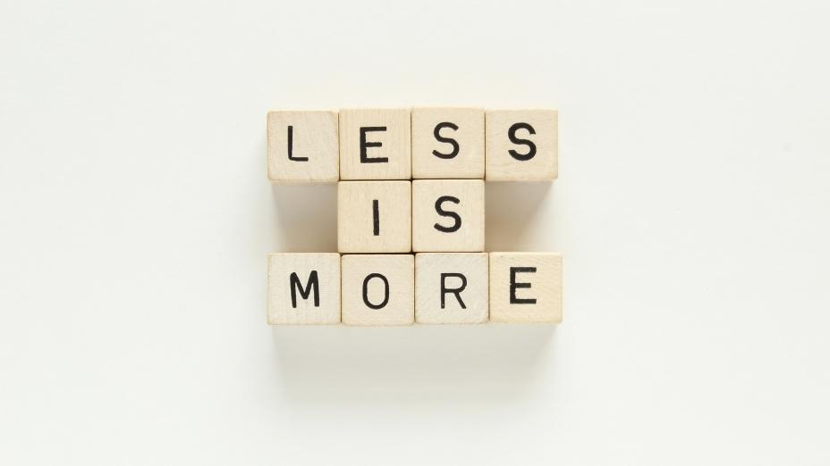 less is more meaning        <h3 class=