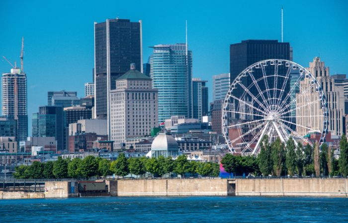 A photo of Montreal's City scape.