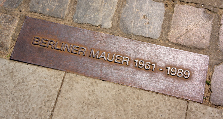 The Berlin Wall plaque.