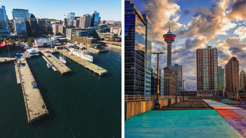 A side by side comparison of Halifax and Calgary.