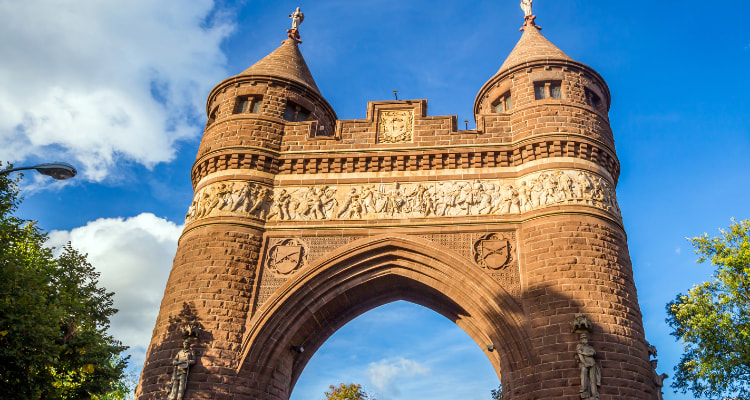 Memorial Arches in Bushnell Park, Hartford, CT.