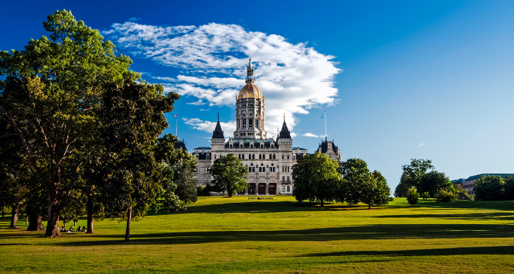 State Capitol building in Hartford, CT.