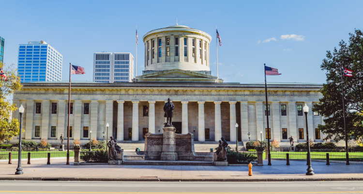 The Ohio Statehouse.
