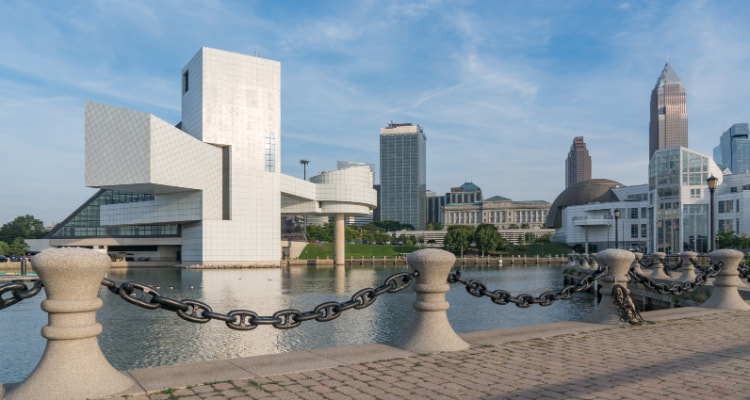 Rock and Roll Hall of Fame in Cleveland, Ohio.