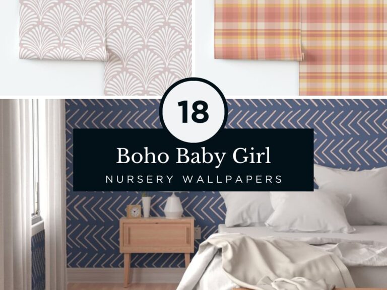 17 Boho Baby Girl Nursery Wallpapers for a Playful & Cozy Vibe