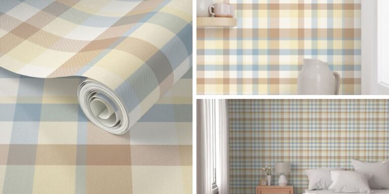 Neutral Blue Plaid for a Timeless Baby Nursery